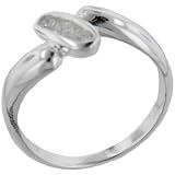 Sterling Silver Round Cut Cz Oval Ring