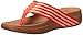 FitFlop Women's Surfa Flip-Flop, Flame/Stone, 6 M US
