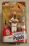 McFarlane Toys MLB Sports Picks Series 26 Action Figure Albert Pujols (St. Louis Cardinals) White Jersey with World Series Trophy Silver Collector Level Chase