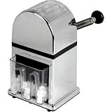 Chrome Plated Manual Ice Crusher With Tray & Scoop