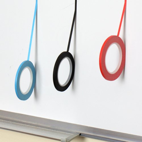 H&S® 3mm x 13m Self Adhesive Whiteboard Grid Gridding Marking Tape Non Magnetic (Black)