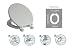 Paramount Super Deluxe Whisper Grey Wood Moulded Toilet Seat & Cover Image