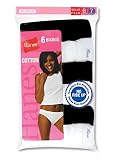 Hanes Cotton Bikini - Six Pack (3White/3Black) # PP42CA