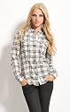 LEVIS&reg; Karo-Bluse in Schwarz-Wei&szlig;