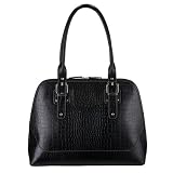 Merona Faux Croc Work Tote - Black