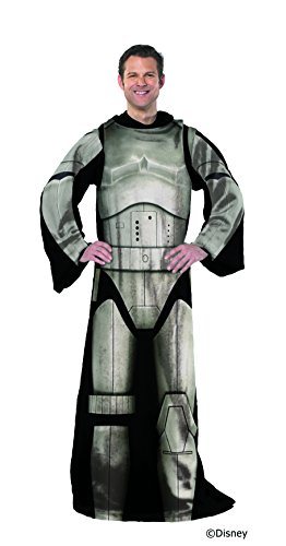 Disney Lucas Films' Star Wars Being Storm Trooper Adult Comfy Throw with Sleeves, 48 by 71