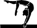 GYMNASTICS WALL/CAR DECALS STICKERS ART GRAPHICS