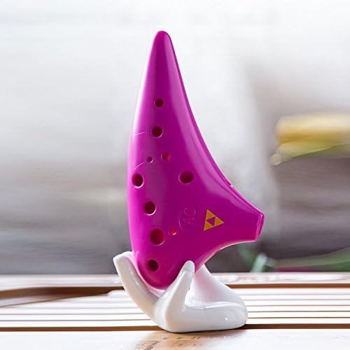 TOTMC® The Legend of Zelda Ocarina of Time 12 Hole Plastic Tenor Ocarina Alto C tune - Pink