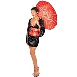 Japanese Doll Costume Red Adult