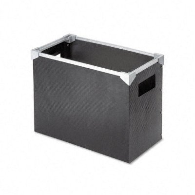 Pendaflex Poly Desktop File Box, Letter Size, Silver and Black (01151)