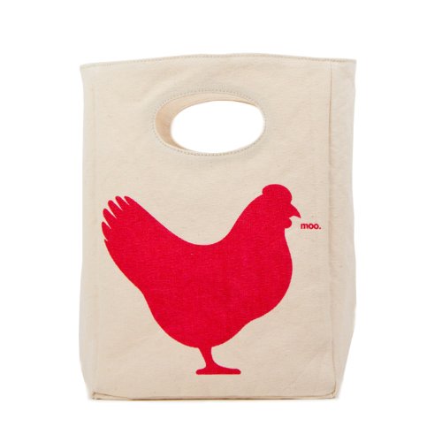 Fluf Organic Cotton Lunch Bag, Rooster