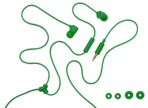 Coloud Colors Green InEar-Kopfh&ouml;rer im stylischen Coloud Colors Design (InLine Mikrofon & Fernbedienung) gr&uuml;n