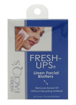  Andrea Lingettes en lin absorbantes Fresh-Ups - Absorbe les excédents de sébum (65 lingettes)