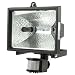 Ex-pro® Outdoor Black Pir Sensor Light With 2 X Energy Effi