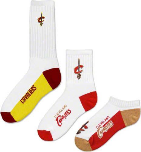 Cleveland Cavaliers Men's 3-Pair Sock Pack