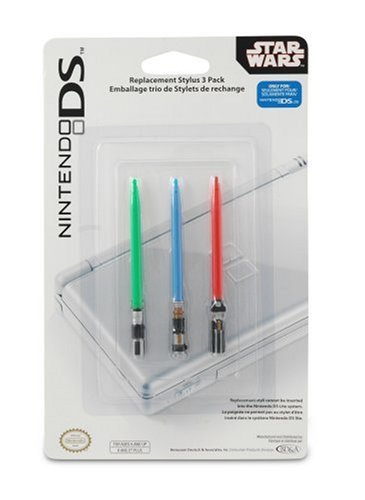 Nintendo DS Star Wars Lightsaber Stylus 3 Pack