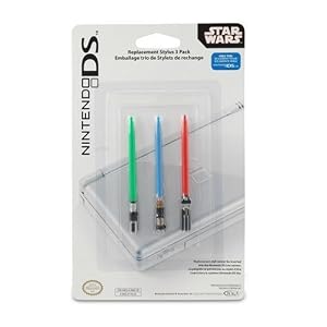 Click here to buy Nintendo DS Star Wars Lightsaber Stylus 3 Pack by POWER A.