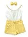 Baby Girls Summer Clothes Yellow Vest+pants Sets Outfits 2pcs Top Shorts Suits (2-3Y)