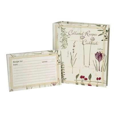 Recipe Card Binder - Botanical Treasure Design by Meadowsweet Kitchens