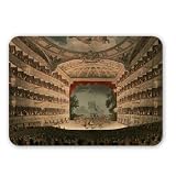 New Covent Garden Theatre, 1810, from.. - Mouse Mat Art247 Highest Quality Natural Rubber Mouse Mats - Mouse Mat