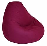 Review Elite Furniture 30-1041-610 / Print and Plush Burgandy Adult Size Bean Bag Chair By Elite Furniture