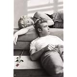 James Dean and Marilyn Monroe (Rose) Framed Movie Poster Print - 24 X 36 by 