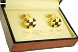 Donald Trump Gold/Black Cuff Links