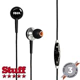 RHA MA450i Black - Aluminium Noise Isolating In-Ear Earphones with remote and microphone- 3 year warranty