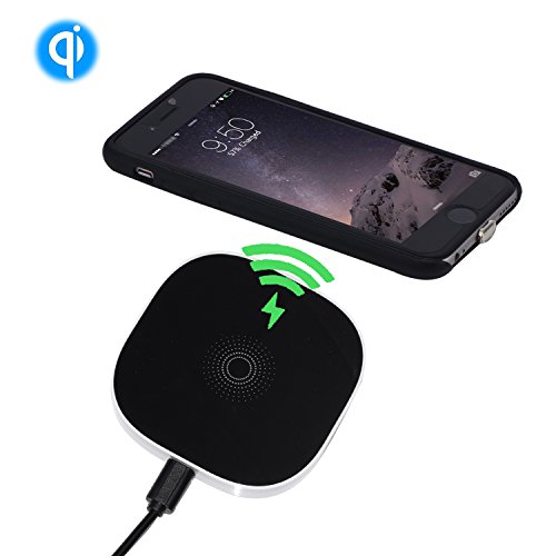 Qi Wireless Charger for iPhone 6 - stardrift Qi Wireless Charging Pad + Qi Wireless Charging Receiver Case 4.7" Leather , Complete Charging Set Enable iPhone 6 / 6S Charge Wirelessly