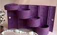 Cylindrical Jewelry Box / Jewelry Organizer for Travel - Purple, Gift Idea