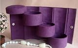 Cylindrical Jewelry Box / Jewelry Organizer for Travel - Purple, Gift Idea