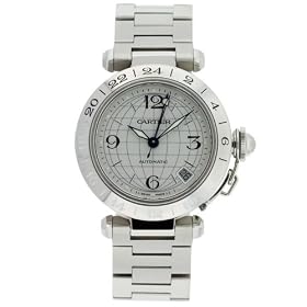 Cartier Men's Pasha C Two Timezone Automatic Watch #W31078M7