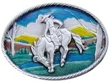 Mens WESTERN COWBOY Alternative Retro Metal Belt Buckle