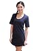 YogaColors Fine Jersey Short Sleeve Crystal Crew Neck T-Shirt Dress RSA2314