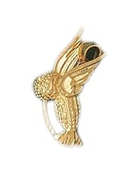 Dazzlers Solid 14k Gold Hummingbird Charm Pendant Available in three colors from jewelsberry (weights: 4.3 grams only)