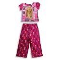 Hannah Montana by Disney - Girls Short Sleeve Capri Pajamas, Fuschia, Pink