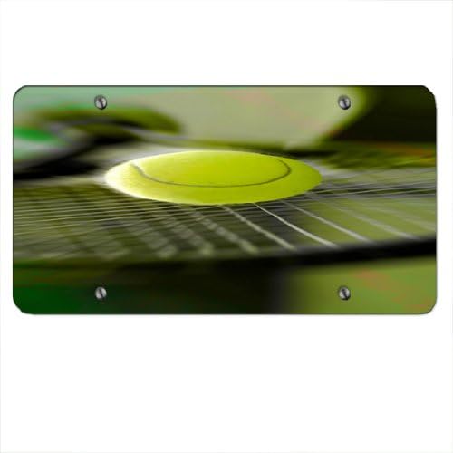 Tennis Racket - Car Tag License Plate