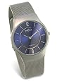Skagen Men`s 233LTTN Blue Face Titanium Mesh Bracelet Watch