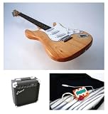  : Crescent 39" Natural color Electric Guitar with Accessories and 10 watt AMP