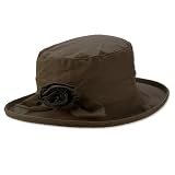 Barbour Waxed Cotton Hat With Rose / Barbour Waxed Cotton Hat With Rose