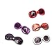 HuaYang Vintage Style Women's Sunglasses UV400 Big Frame Goggles Shades(Black)