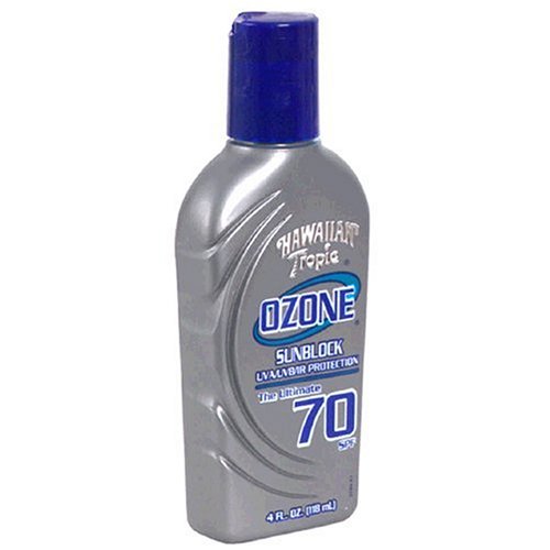 Hawaiian Tropic Ozone Sunblock, SPF 70, 4-Ounce Bottles (Pack of 2) by Hawaiian Tropic