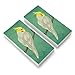 Charming Cockatiel Yellow Crest Eraser Set of 2