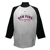 NY Mets Raglan 3/4 sleeve T-shirt by Majestic