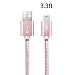 Apple Lightning Cable, iPhone Cable,Valkit 3.3 Feet iPhone Date Sync and Charge Lightning USB Cord Cable Adapter for iPhone 5 / 5SE, 6 / 6 plus, 6s / 6s plus, iPad mini, iPad air, Air2, iPad pro, Gold