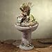 Kitchen & Housewares : Large Pedestal Garden Fountain with Colorful Frogs in Pond - Aspen Country Store