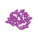 20 pcs Soft Nail Caps For Cat Pet Claw Control Paws off + Adhesive Glue,Size S,Violet