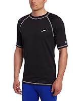 Speedo Men's Easy Short Sleeve Rashguard Swim Tee from Speedo