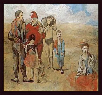 Saltimbanques, Framed Art Print by Pablo Picasso