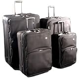 Black American Tourister Baltic Collection 4-Piece Expandable Luggage Set
